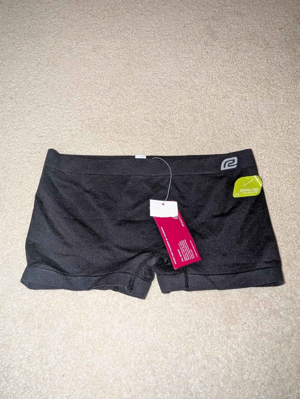 Nwt Seamless Black Boyshorts for runners sz M
